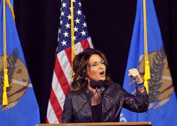 Sarah Palin celebrates her birthday today. AP Photo/Brandi Simons