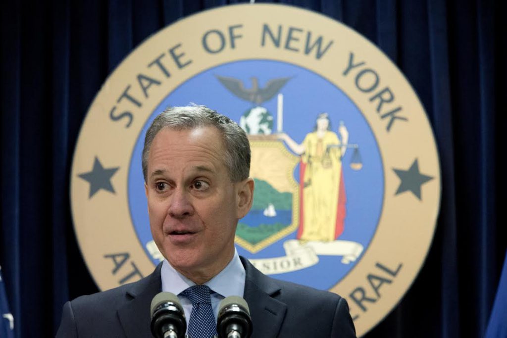 Eric Schneiderman resigned as attorney general in May 2018 after The New Yorker detailed allegations of his physical abuse of women in an article. AP Photo/Mary Altaffer.