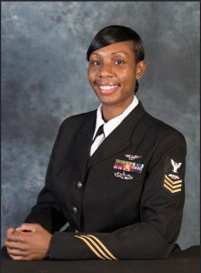 Petty Officer 1st Class Tinisha K. Franklin. Photo courtesy of Navy Office of Community Outreach