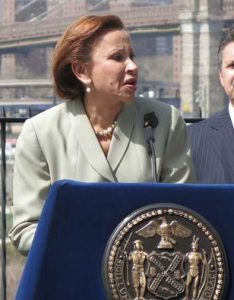 Congresswoman Nydia M. Velázquez (D-Brooklyn-Manhattan-Queens) on Monday joined U.S. Sens. Chuck E. Schumer and Kirsten Gillibrand and Mayor Bill de Blasio in announcing more than $4.8 million in federal FEMA funding for the Brooklyn Navy Yard Development Corporation for repairs related to Superstorm Sandy. File photo courtesy of Congresswoman Velázquez’s office