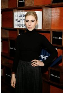 Girls actress Zosia Mamet celebrates her birthday today. Photo by Jack Dempsey/Invision for Chase Sapphire Preferred/AP Images
