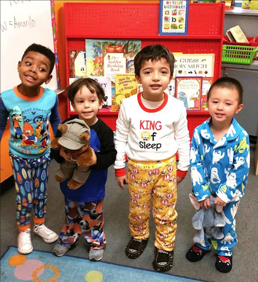 Students came dressed in their best bed attire for the annual school spirit celebration. Photos courtesy of Adelphi Academy of Brooklyn