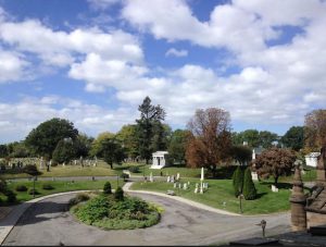 Here's a hillside view of famed Green-Wood Cemetery. Eagle photo by Lore Croghan