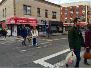 When spring arrives early in Greenpoint, it's time to bring out the scooters. Eagle photos by Lore Croghan