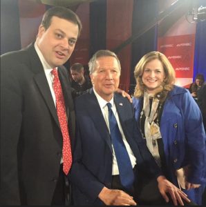 John and Kerry Quaglione got to meet John Kasich (center) after the town hall. Photos courtesy of John Quaglione