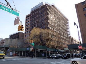 Community groups in Cobble Hill and Brooklyn Heights say that they are still awaiting answers about Fortis Property Group’s plans for a new medical facility on the site of the former Long Island College Hospital (LICH), shown above. Photo by Mary Frost