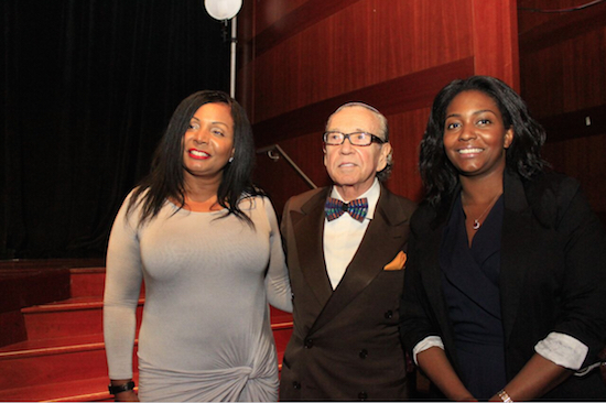 Civil rights attorney and B’nai Avraham member Sanford Rubenstein (center) with Nicole Bell (at right) and Laura Harvey. Eagle photos by Francesca N. Tate