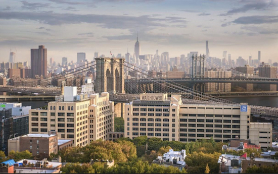 The Jehovah’s Witnesses have made a $700 million deal for their properties at 25-30 Columbia Heights in Brooklyn Heights and 85 Jay St. in DUMBO. Photo courtesy of Jehovah’s Witnesses