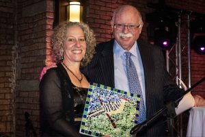 The Hannah Senesh Community Day School held its 2016 Senesh Gala to raise money for the school. Pictured is head of the school Nicole Nash with keynote speaker Michael H. Steinhardt. Eagle photos by Rob Abruzzese