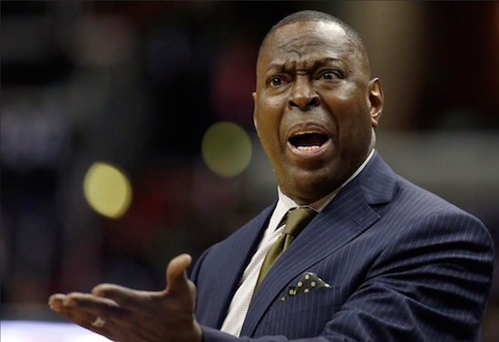 Interim Nets coach Tony Brown can only watch in dismay as Brooklyn suffered a sixth consecutive blowout loss in Washington Wednesday night. AP photo