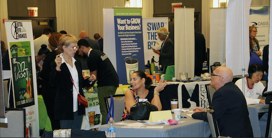 The business-to-business exhibition proved to be a popular event. Photo courtesy of Townsquare Expos