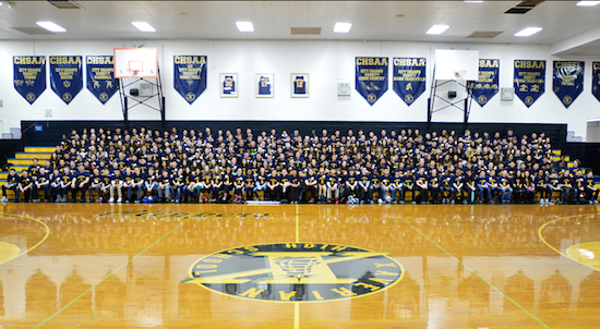 The incoming freshman class includes girls for the first time in the school’s history. Photo courtesy of Xaverian High School