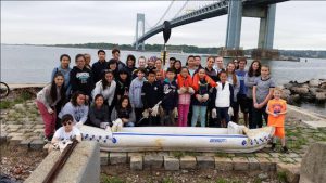 Volunteers who spent the day removing debris from Denyse Wharf didn’t have a chance to enjoy the view of the Narrows. Photos courtesy of Thomas Greene