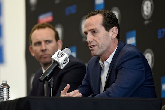 Newly named head coach Kenny Atkinson and general manager Sean Marks will be on the spot to build the Nets back into a winner over the next several seasons. AP Photo