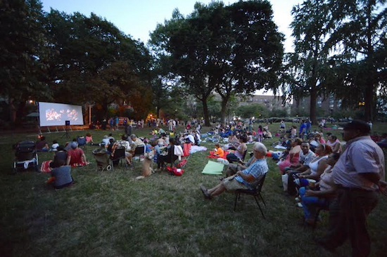 “Movies Under the Stars,” a free outdoor series, will screen 300 films throughout the city this summer. Photo: Malcolm Pinckney, NYC Parks