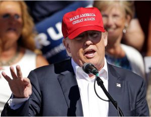 Donald Trump, shown here over the weekend in North Carolina. AP Photo/Elaine Thompson, File