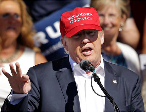 Donald Trump, shown here over the weekend in North Carolina. AP Photo/Elaine Thompson, File