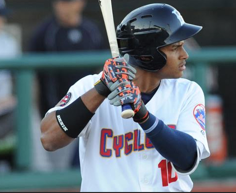 Cyclones outfielder Emmanuel Zabala hit a leadoff homer on Opening Night against Staten Island, kicking off a 20-inning affair that Brooklyn lost in heartbreaking fashion to the rival Yankees. Photo courtesy of Brooklyn Cyclones