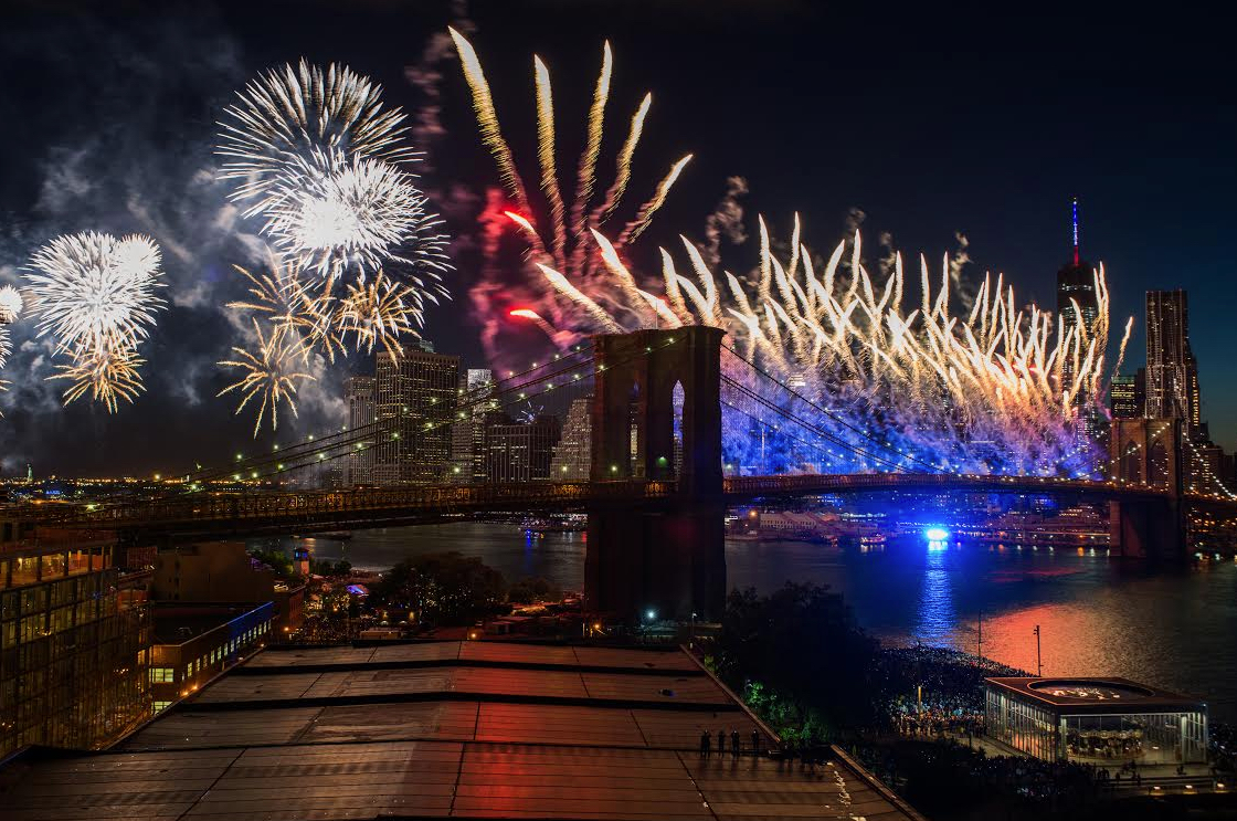 Brooklyn Heights will have a spectacular view of the fireworks this 4th of July. Some community groups, however, are concerned about unprecedented crowds funneling into Brooklyn Bridge Park and the Promenade.Photo by Photo by Etienne Frossard