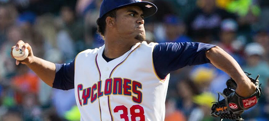 Right-hander Merandy Gonzalez lasted only two innings Wednesday night at Staten College, forcing Brooklyn to once again put the game in the hands of its overworked bullpen. Photo courtesy of Brooklyn Cyclones