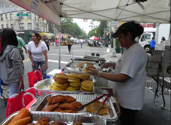 Fifth Avenue in Bay Ridge will be filled with sidewalk cafes on June 24 for the first-ever Taste of Fifth Avenue. This is a scene from the recent Fifth Avenue Spring Festival on June 5. Eagle file photo by Paula Katinas