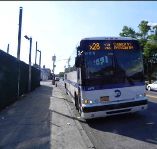 Riders could be seeing weekend service on the X28 bus return in September. Eagle photos by Paula Katinas