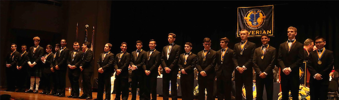 The school presented many awards to the outstanding students in the Class of 2016, including the Our Lady of the Narrows Academic Achievement Award. Photo courtesy of Xaverian High School