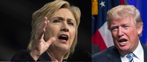 Hillary Clinton and Donald Trump. AP photos