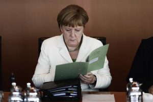 German Chancellor Angela Merkel celebrates her birthday today. AP photo