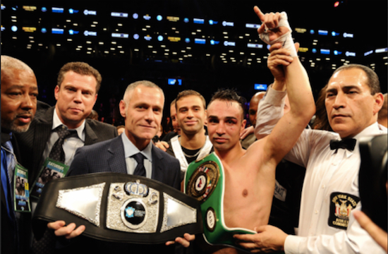 Former two-division world champion Paulie Malignaggi will defend his coveted Brooklyn World Championship belt next weekend at Downtown’s Barclays Center against Sunset Park native Gabriel Bracero. Photo courtesy of SHOWTIME