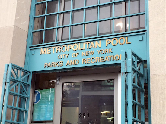 The Metropolitan Pool in Williamsburg will decrease its women-only swim hours from 6.5 to four hours per week.  AP Photo/Rachelle Blidner