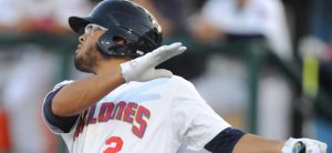Center fielder Desmond Lindsay belted a mammoth 428-foot go-ahead homer in Coney Island Wednesday night, but the Cyclones still managed to find a way to lose to Mahoning Valley at MCU Park. Photo courtesy of the Brooklyn Cyclones