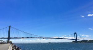 Bay Ridge is a great place for an urban ramble. Start with the Shore Road Promenade, where you'll get an eyeful of the Verrazano-Narrows Bridge. Eagle photos by Lore Croghan