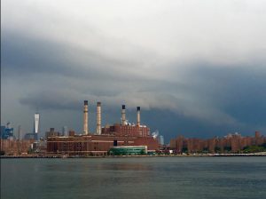 Greenpoint has lots of spots for taking Instagram-worthy photos — for instance, WNYC Transmitter Park, where we saw a storm brewing over the World Trade Center. Eagle photos by Lore Croghan