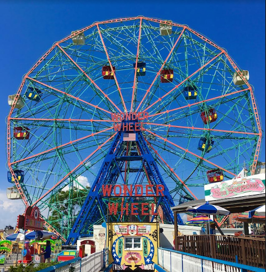 You know you're in Coney Island when you see the Wonder Wheel. Eagle photos by Lore Croghan