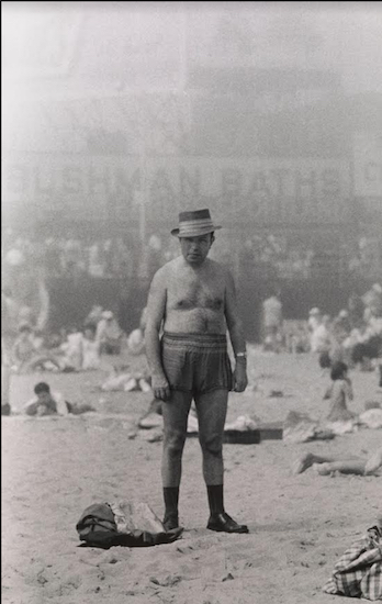 “Man in hat, trunks, socks and shoes, Coney Island, NY, 1960” © The Estate of Diane Arbus, LLC. All rights reserved