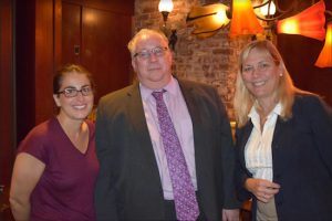 The Kings County Housing Court gathered Thursday for the first time since its summer break. Judge Jeannine Baer Kuzniewski (right) led a discussion on Adult Protective Services. Also pictured is Hon. Daniele Chinea (left) and Housing Court President Michael Rosenthal. Eagle photos by Rob Abruzzese