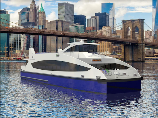 A rendering of the new ferry boats. Image courtesy of NYC Economic Development Corporation