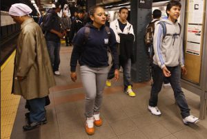 Five Brooklyn subway stations have been chosen for the project. AP Photo/Kathy Willens