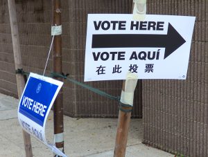 Polls for today's primary are open from 6 a.m. to 9 p.m. Photo by Mary Frost