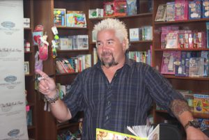 Guy Fieri visited the BookMark Shoppe in Bay Ridge on Oct. 11. Eagle photos by John Alexander