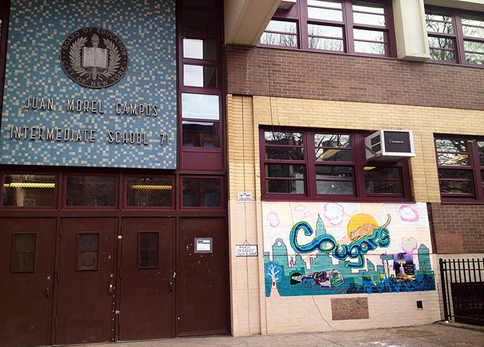 Juan Morel Campos Secondary School in Southside Williamsburg, one of  115 Brooklyn high schools participating in this year's College Application Week program to enhance college awareness among city high schoolers    Credit: NYC Department of Education