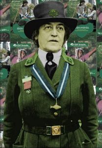 Juliette Gordon Low, who founded the Girl Scouts, was born on this day in 1860. Photos stylized by August Gibbs