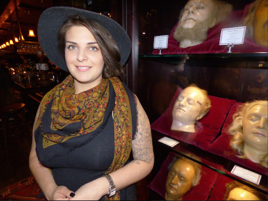 Vanessa Brown, whose official title is “director of fun,” gave the Brooklyn Eagle a tour of the House of Wax on Wednesday. Eagle photos by Mary Frost