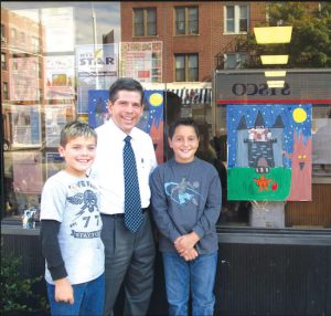From left: Eddie Morales, Councilmember Vincent Gentile and Johnny Alexander Eagle photo by John Alexander