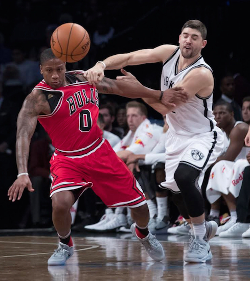 Joe Harris and the rest of the Nets were a step too slow for the Chicago Bulls at Barclays Center on Monday night. AP photo
