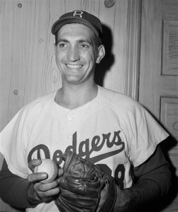 Brooklyn Dodgers pitcher Ralph Branca is shown September 2,1956. He passed away Wednesday. AP Photo