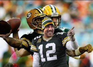 Football star Aaron Rodgers celebrates his birthday today. Photos stylized by August Gibbs