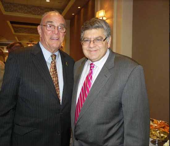 Jerry Kassar (right) and Mike Long have both been members of the Electoral College over the past 30 years. Eagle file photo by Paula Katinas