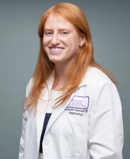Dr. Elizabeth S. Hammer says her goal is to provide dialysis patients with a comfortable environment while they are undergoing treatments. Photo courtesy of NYU Lutheran Medical Center